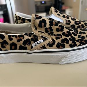 NWT VANS Leopard Slip On Size 7.5